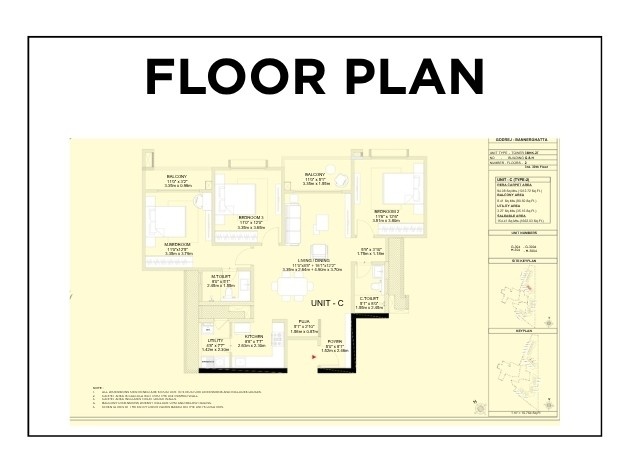 3 BHK Floor Plan